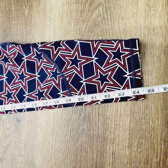 Sweaty Betty The Power Star Leggings Red & Navy‎ Blue Size Small High Waisted - Picture 9 of 11